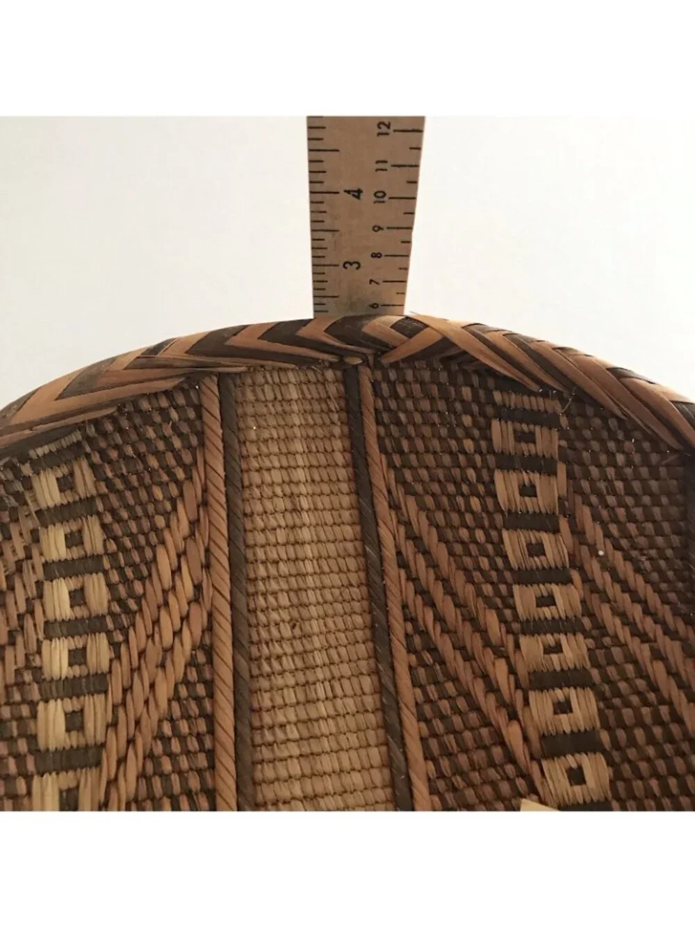 Vintage Handwoven Basket Mixed Lot Tonga Two Tone Coiled Mini Tribal Boho Native